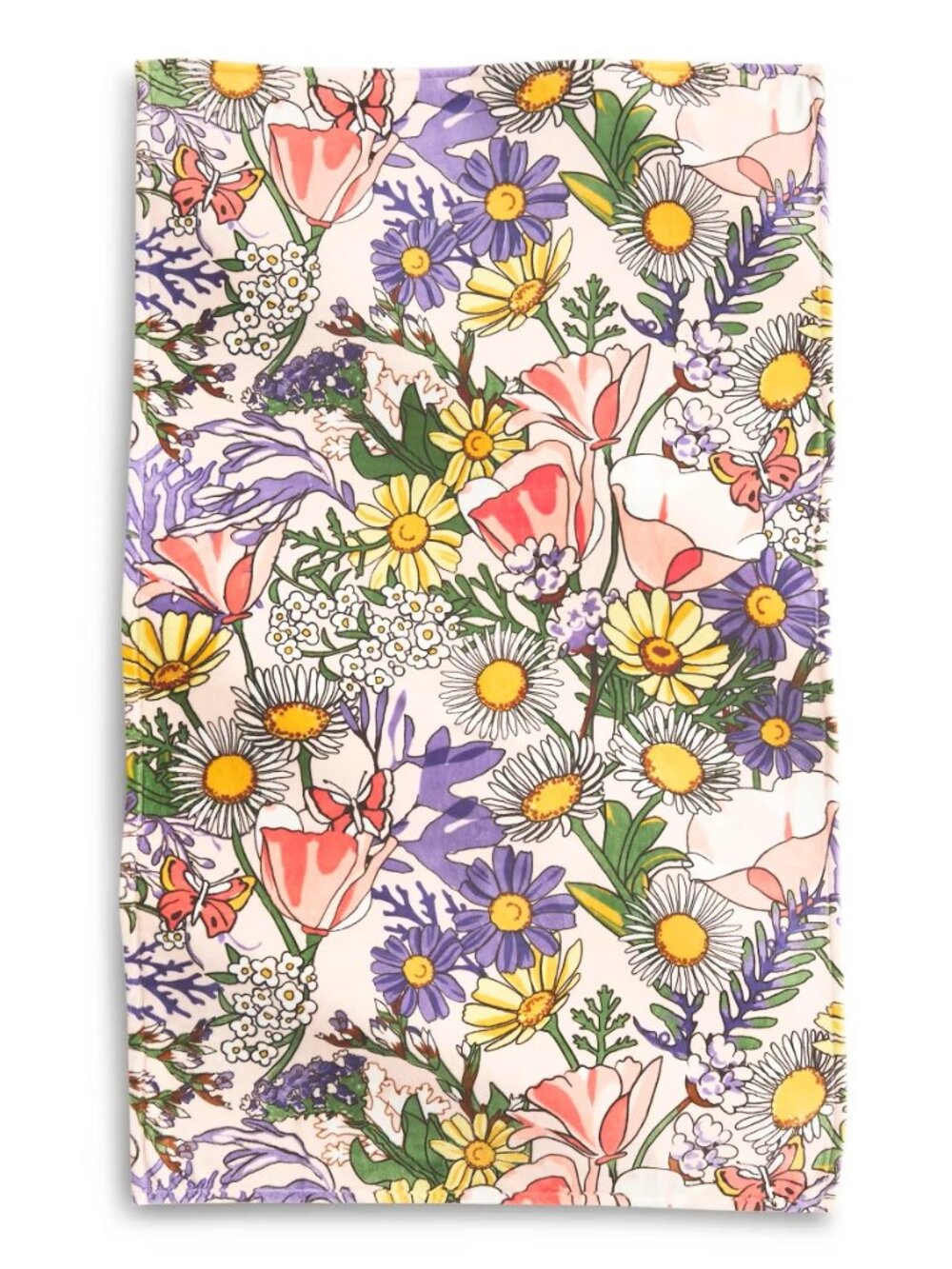 Vera Bradley Fleece Essential Throw Blanket Coastal Wildflowers